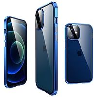 telefoon hoesje Voor Apple Magnetische adsorptiekoffer iPhone 15 14 Pro Max 13 12 11 Pro Max Mini X XR XS 8 7 Plus Volledig lichaamsbeschermend Cameralensbeschermer met voorscherm glasfilm Transparant Lightinthebox