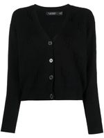 Lauren Ralph Lauren cardigan à motif monogrammé en jacquard - Noir