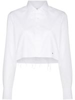 HommeGirls chemise à coupe crop - Blanc - thumbnail