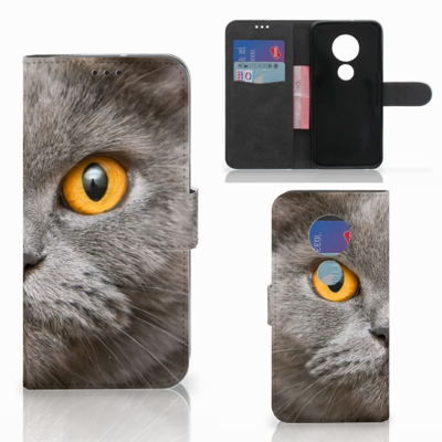 Telefoonhoesje met Pasjes Motorola Moto G7 | G7 Plus Britse Korthaar Telefoonhoesje met Pasjes Motorola Moto G7 | G7 Plus Britse Korthaar