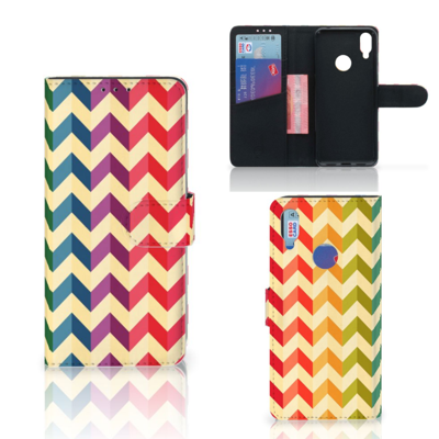 Xiaomi Redmi Note 7 Telefoon Hoesje Zigzag Multi Color
