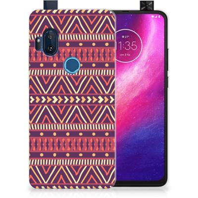 Motorola One Hyper TPU bumper Aztec Paars