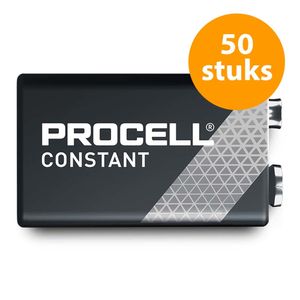 Duracell Procell Alkaline Constant 9V Batterij (50 stuks)