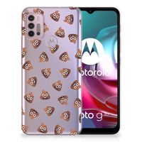 TPU bumper voor Motorola Moto G30 | G10 Poep Emojis