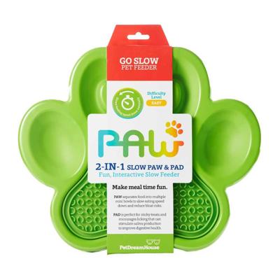 Paw 2 in 1 Slow Feeder Groen