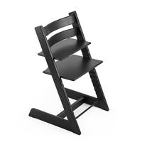 Tripp Trapp stoel van Stokke, Oak Black - verstelbare, converteerbare stoel voor peuters, kinderen en volwassenen - comfortabel en ergonomisch - gemaakt van eikenhout