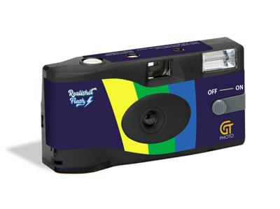 GT Photo GT27FL filmcamera Compacte camera (film) 135 mm Zwart, Blauw