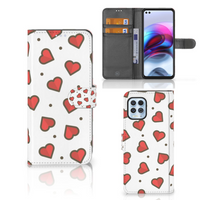 Motorola Moto G100 Telefoon Hoesje Hearts