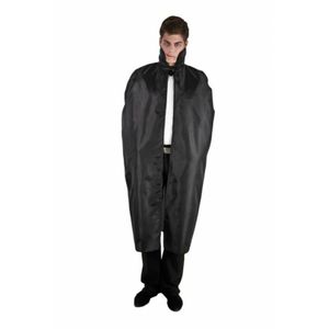 Halloween Dracula cape - voor volwassenen - zwart - L127 cm