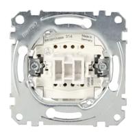 Merten MEG3117-0000 kruisschakelaar, 1-polig, 10 AX, AC 250 V, steekklemmen Single
