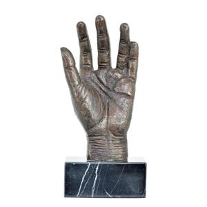 BRONZEN BEELD VAN EEN HAND