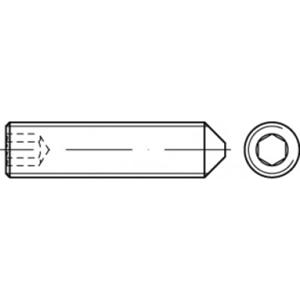 TOOLCRAFT TO-5414175 Draadpen M4 8 mm Staal Galvanisch verzinkt 200 stuk(s)