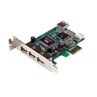 StarTech.com 4-poort PCI Express Low Profile High Speed USB-kaart - thumbnail