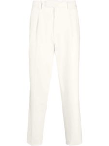 Zegna pantalon de costume à plis marqués - Blanc