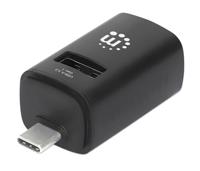 MANHATTAN 180993 Hub USB-C™ 3.2 Gen1 3-poorts USB-A Compact Zwart Zwart