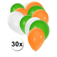 Groene witte en oranje feestballonnen   -