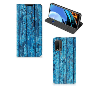 Xiaomi Poco M3 | Redmi 9T Book Wallet Case Wood Blue