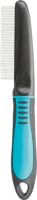 TRIXIE Bont ontwarren voor het ontwarren en gladmaken van de vacht - voor dekhaar en ondervacht - rubberen kunststof handvat - 22 cm - zwart/blauw - 23772