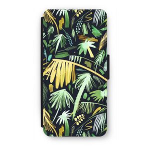 Tropical Palms Dark: iPhone 7 Flip Hoesje