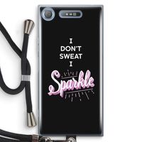 Sparkle quote: Sony Xperia XZ1 Transparant Hoesje met koord