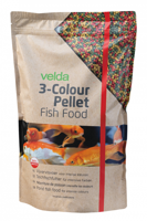 Velda 3-Colour Pellet Food - 3000 ml Vijvervisvoer, Bevordert Kleur & Groei, GMO-Vrij - thumbnail