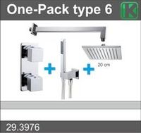 One-Pack Inbouwthermostaatset Type 6 Chr (20Cm)