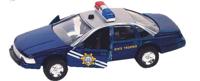 Goki hulpdienst auto: politiewagen 13 cm blauw