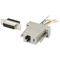 TRU COMPONENTS D-sub adapter D-sub bus 15-polig - RJ45-bus 1 stuk(s) - thumbnail