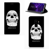 Mobiel BookCase Samsung Galaxy S9 Plus Skull Eyes - thumbnail