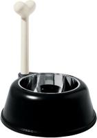 Alessi | Lupita AMMI02 B - Design Hondenvoerbak in Thermoplastische Hars en 18/10 Roestvrij staal, Zwart