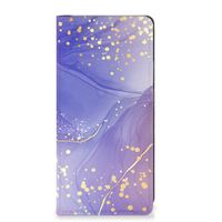 Bookcase voor Motorola Edge 40 Pro Watercolor Paars - thumbnail