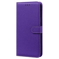 OPPO Find X5 hoesje - Bookcase - Koord - Pasjeshouder - Portemonnee - Camerabescherming - Kunstleer - Paars