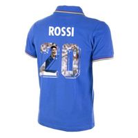 Italië retro voetbalshirt WK 1982 + Rossi 20 (Photo Style)