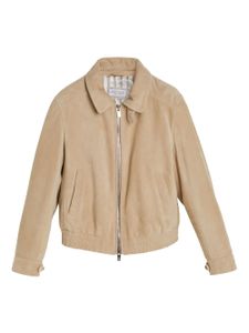 Brunello Cucinelli Kids veste légère en daim - Tons neutres