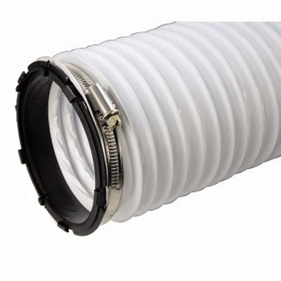 Xavax 00110944 - 2 m x 102 mm Afvoerslang voor wasdroger Wit