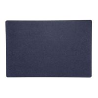 Rechthoekige placemat met ronde hoeken polyester navy blauw 30 x 45 cm   - - thumbnail