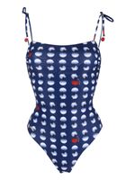 Kiton maillot de bain à pois - Bleu