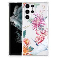 Samsung Galaxy S22 Ultra Case Anti-shock Bird Flowers