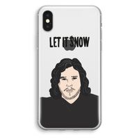 Let It Snow: iPhone X Transparant Hoesje