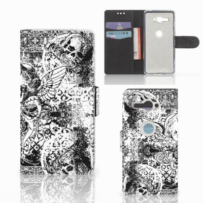 Telefoonhoesje met Naam Sony Xperia XZ2 Compact Skulls Angel