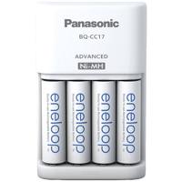 Panasonic Advanced BQ-CC17 + 4x eneloop AA Batterijlader NiMH AAA (potlood), AA (penlite) - thumbnail