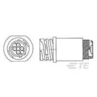 TE Connectivity 788159-2 Ronde connector Stekker, recht Serie (ronde connectors): CPC Totaal aantal polen: 9 1 stuk(s)