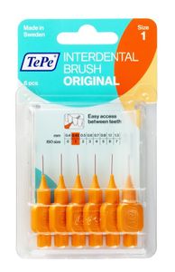 Tepe Interdentale rager 0.45 mm oranje maat 1 (6 st)