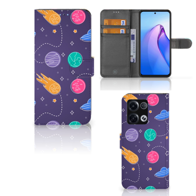 OPPO Reno8 Pro Wallet Case met Pasjes Space OPPO Reno8 Pro Wallet Case met Pasjes Space