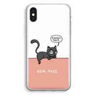 GSM poes: iPhone XS Transparant Hoesje - thumbnail