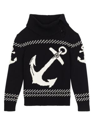 Dolce & Gabbana Kids Intarsia trui - Blauw