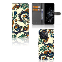 Motorola Edge 30 Neo Telefoonhoesje met Pasjes Bird Flowers - thumbnail