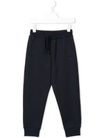 Dolce & Gabbana Kids pantalon de jogging à lien de resserage - Bleu