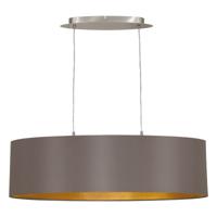 Eglo Landelijke hanglamp Maserlo 78cm cappucino met goud 31614 - thumbnail