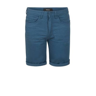 Refill by Shoeby slim fit short Pablo blauw
